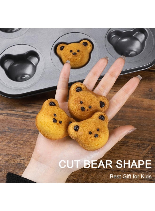 2 pcs bear-shaped muffin mold, mold cake mold, suitable for birthday party - Image 4